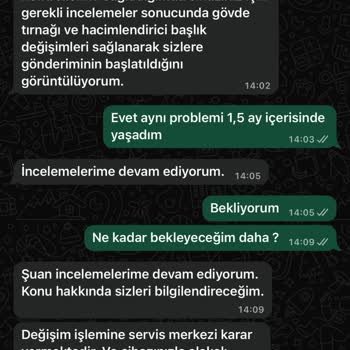 Dyson Airwrap Başlık Sallanması Tekrarlayan Arızaya Karşı Değişim Talebi