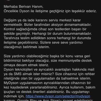 Dyson Airwrap Başlık Sallanması Tekrarlayan Arızaya Karşı Değişim Talebi