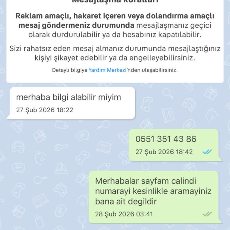 Hesabımın İzinsiz Erişimi Ve Sahte İlanların Kaldırılması