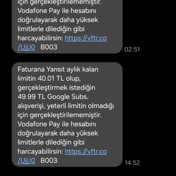 Vodafone Pay Ve Google Ücret Kesintileri Hakkında Açıklama Ve İade Talebi