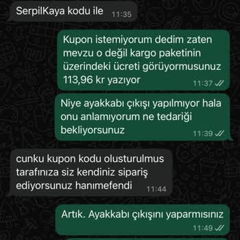 Ayakkabı Değişiminde 20 Günlük Gecikme Ve Bilgilendirme Eksikliği