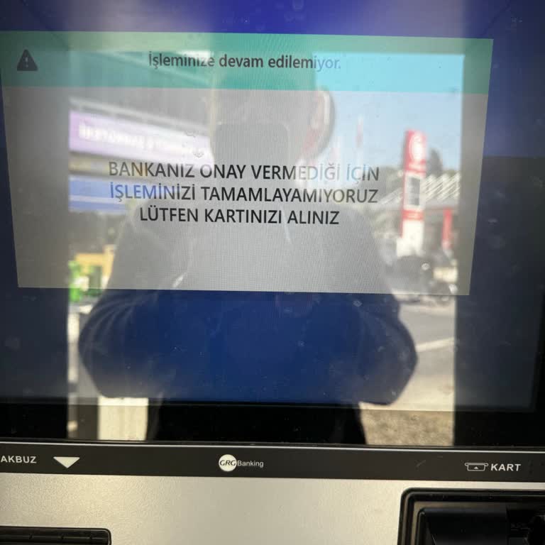 ATM Nakit Çekiminde Yeni Kartım Onay Vermiyor