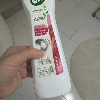 Kısa Sürede Sertleşen Cif Krem Temizleyici