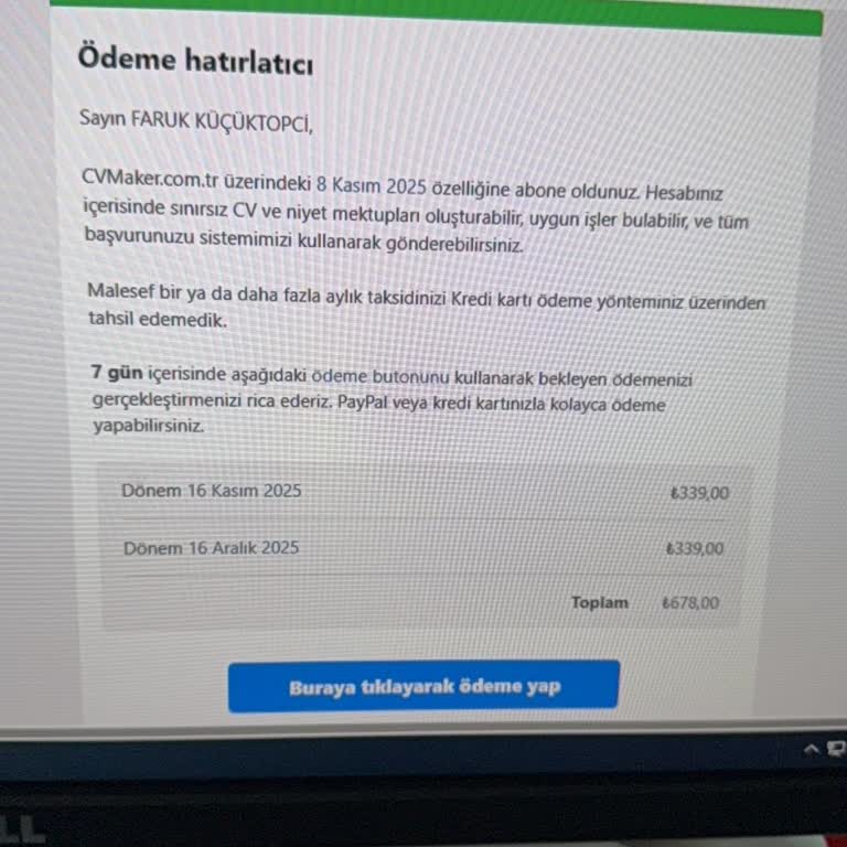 Yetkisiz Abonelik İddiası Ve 678 TL Haksız Borç Talebi