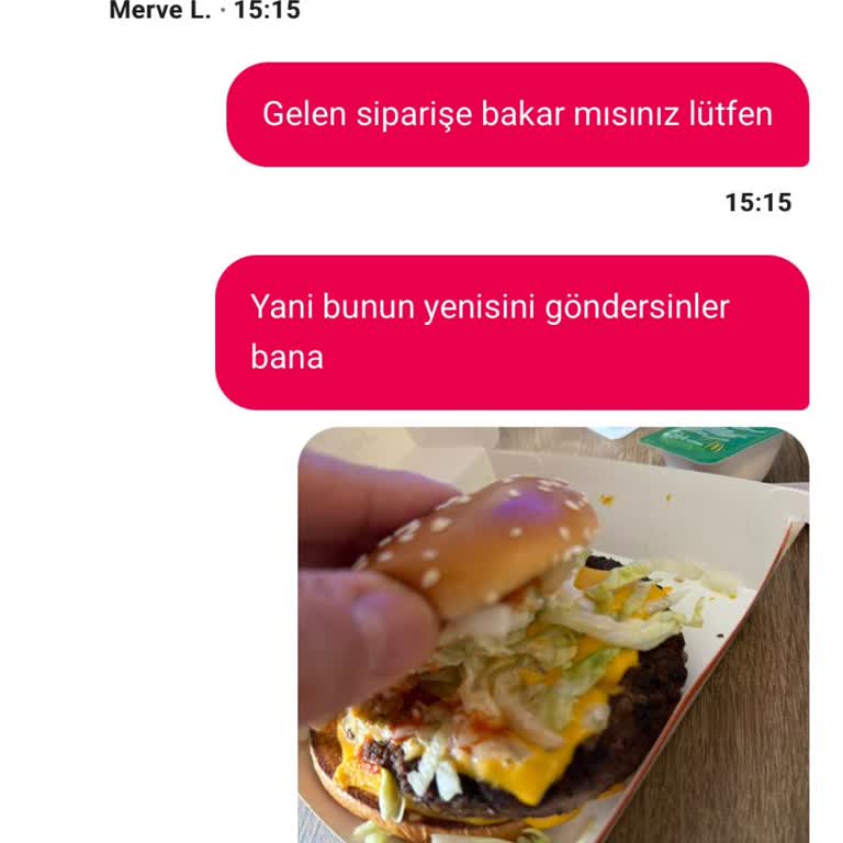 McDonald's Siparişinde Kötü Gıda Kalitesi Ve Saygısız Müşteri Hizmeti