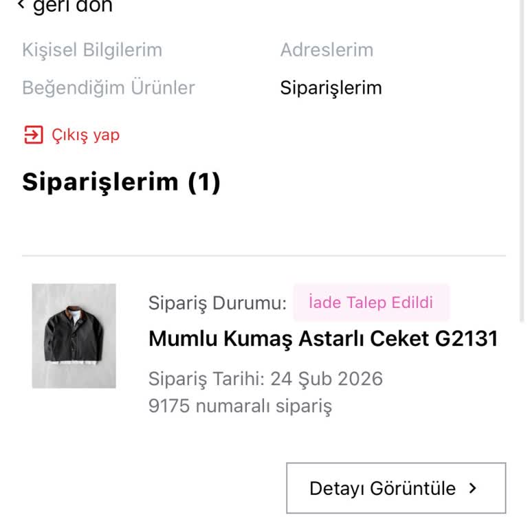 Siparişim Kargoya Verilmedi Ve İade Talebim İşleme Alınmadı