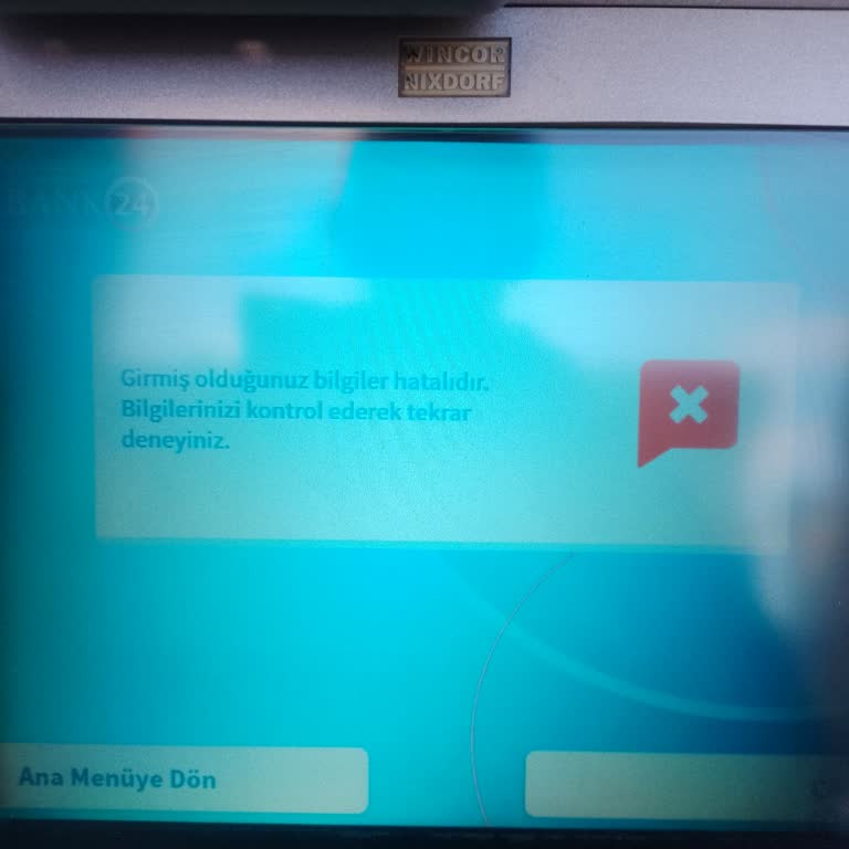 ATM'de Başvuru Ücretinin İadesi Edilemiyor