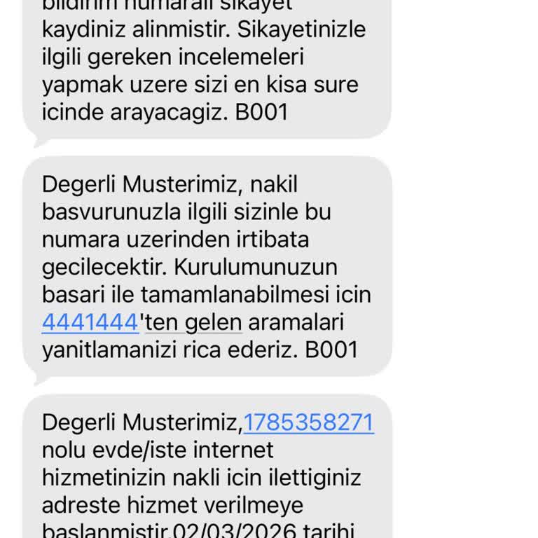 Yanlış Adres Kaydı Nedeniyle Fiber Nakil İptali Ve Acil Çözüm Talebi