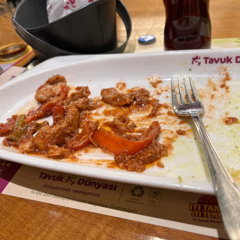 Menüdeki Görünüşe Uymayan Tavuk Ve Çözüm Sunulmayan İade Talebi