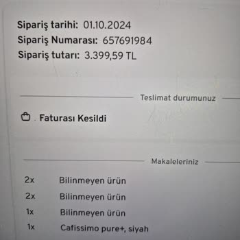 Cafissimo Pure Kapsül Makinemin Kapak Kırılması Ve Ücretsiz Değişim Talebi