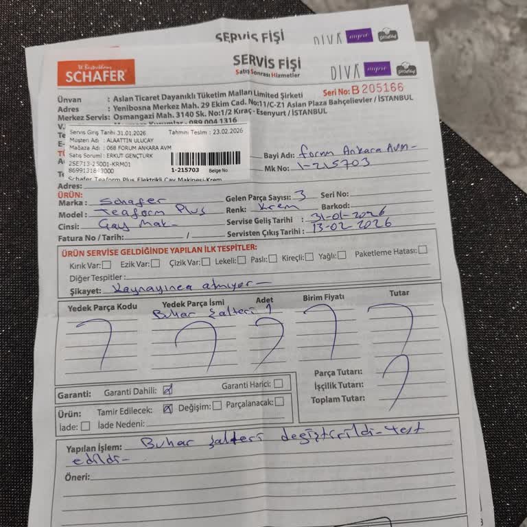 Sürekli Aynı Arıza Servis Geri Dönüşleri Ve Mağazanın İadeyi Reddetmesi