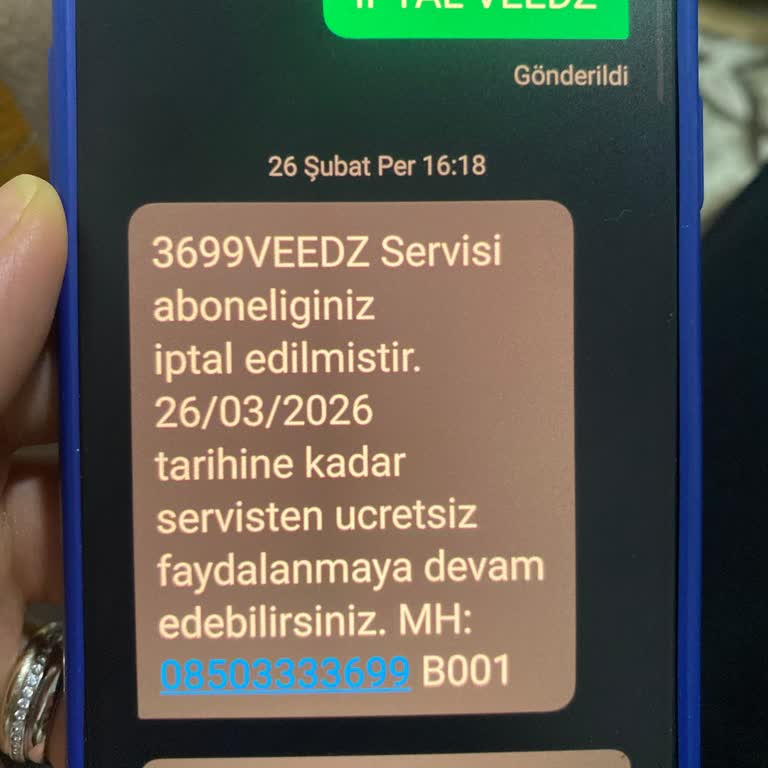 Onaysız Veedz Aboneliği Ve 279 TL Ücret İadesi Talebi
