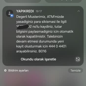 ATM'de Para Yatırma İşlemi Sıkıştı Ve Hesaba Yansımadı
