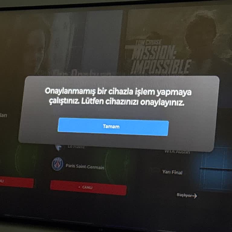 Kart Değişikliği Sonrası Tod TV Girişinde Cihaz Onayı Sorunu