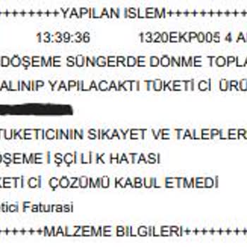 Bellona İşçilik Hatasını Kabul Etmesine Rağmen Değişim Hakkım Reddedildi