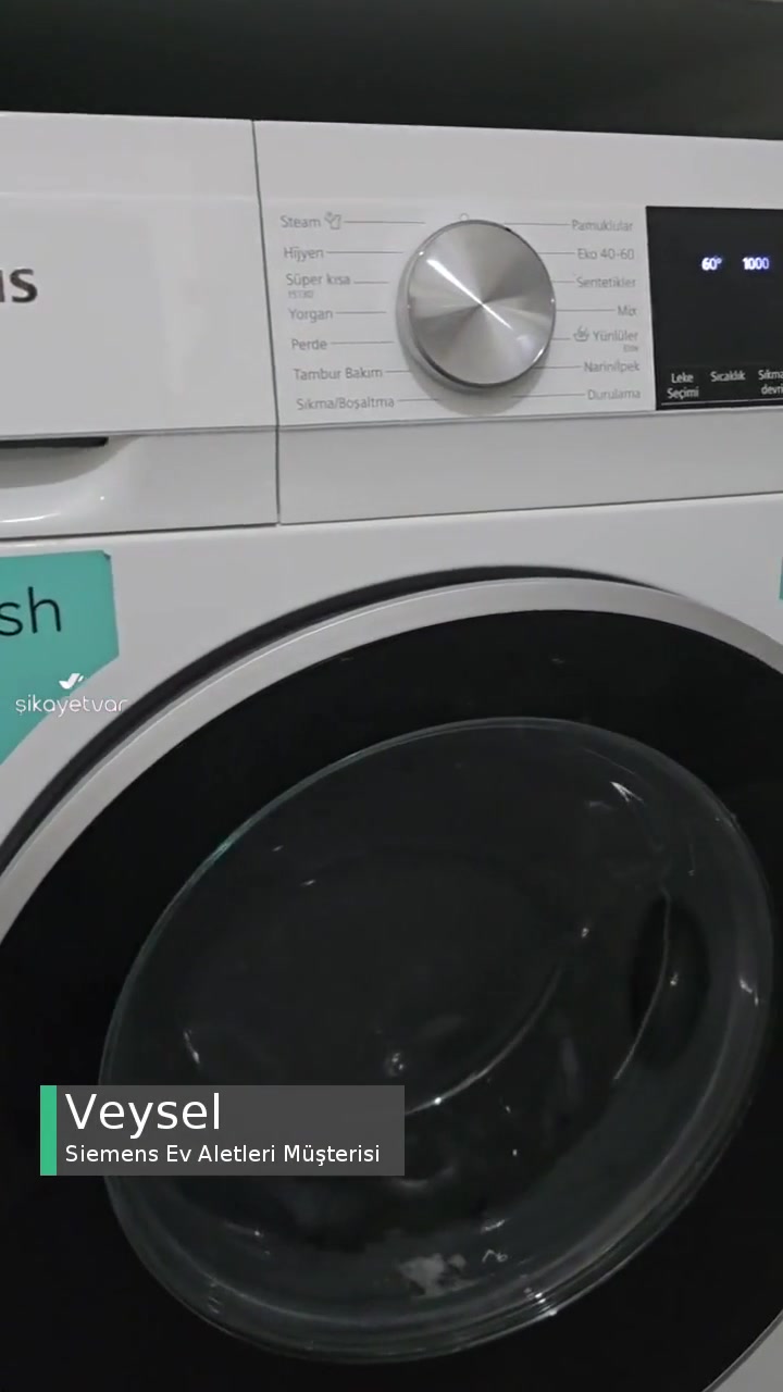 Siemens Çamaşır Makinesinin Sesli Çalışması videonun kapak resmi