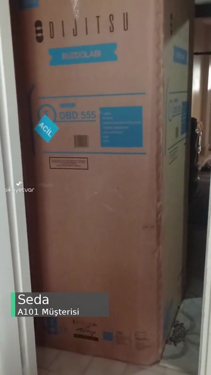 A101 Hasarlı Buzdolabı Gönderdi! videonun kapak resmi