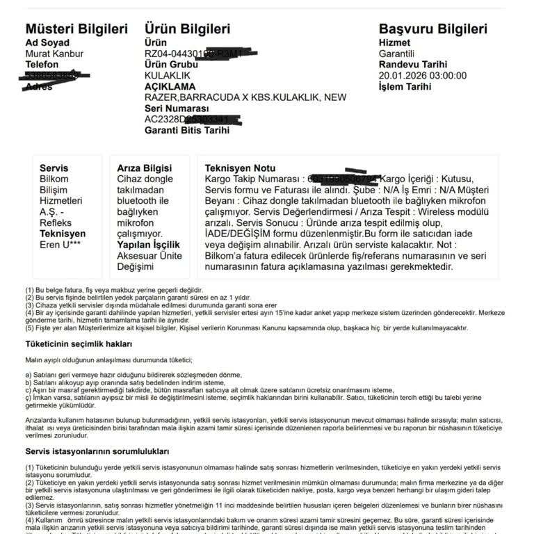 Onaylı Değişim Ürünü 36 Gün Bekletildi, Muadil Kulaklık Teslim Edilmedi