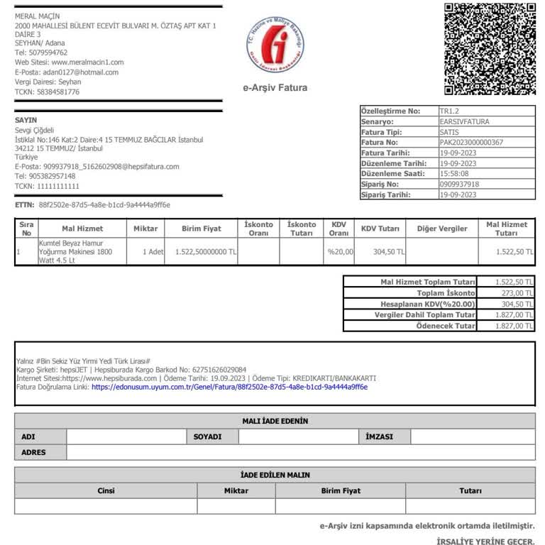 Kumtel Hamur Yoğurma Makinesinin Çırpma Aparatı Kırıldı, Ücretsiz Değişim Talebi