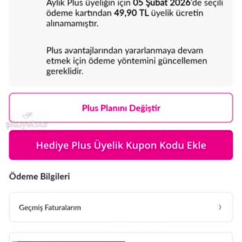 Pazarama Plus Üyelik Ödemesi