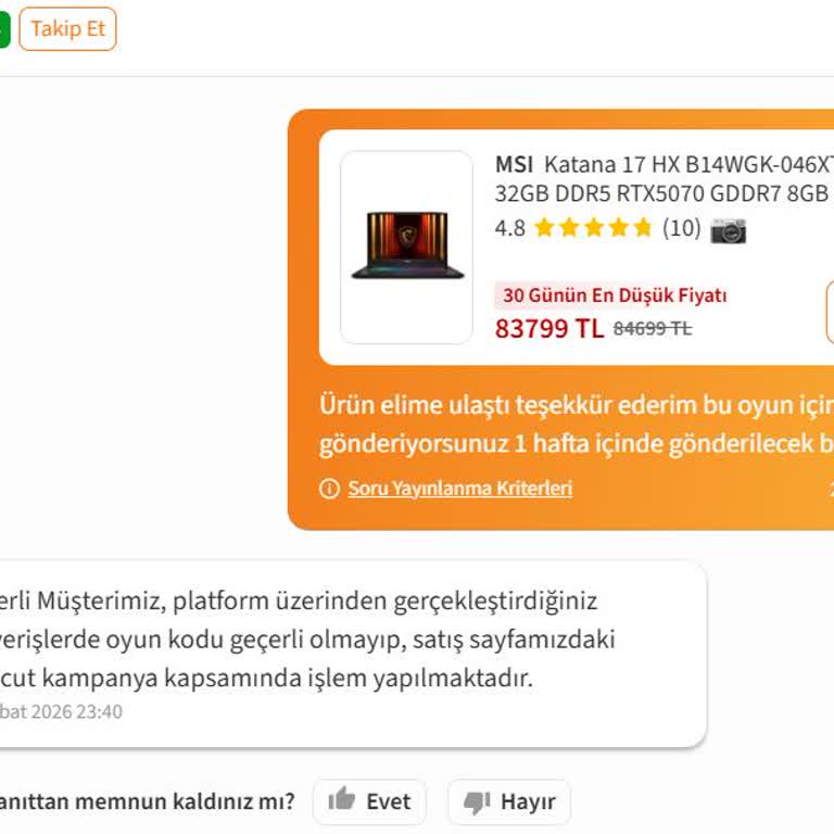 Grafik Kartı Kampanyası Oyun Kodu Reddedildi, Trendyol Satışında Yanıltıcı Bilgi