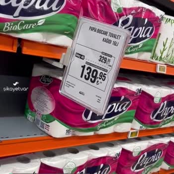 Migros'ta Yanlış Etiket Bilgilendirilmesi!