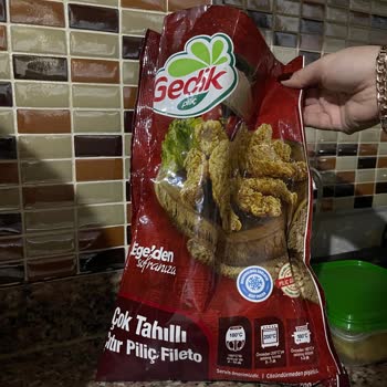 Gedik Çok Tahıllı Çıtır Piliç Fileto Ürünün İçinde Nugget Çıktı