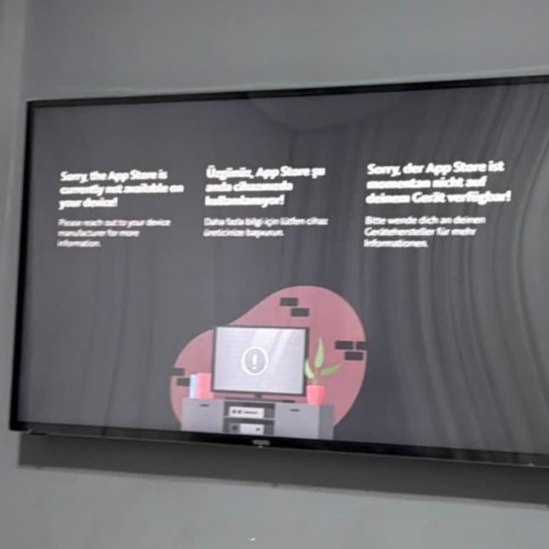 Vestel 105 İnç Televizyonda Uygulama Mağazası Açılmıyor