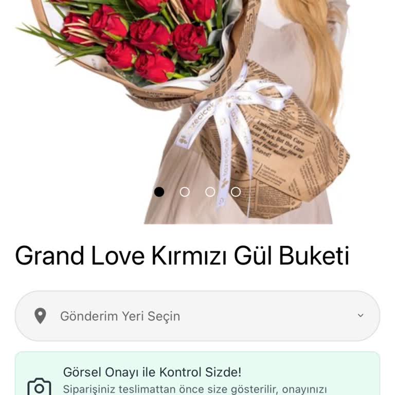 Hızlı Çiçek Özensiz Ve Görseldekiyle Hiçbir Şekilde Uyuşmayan, Kalitesiz Bir Buket Teslim Edilmiş