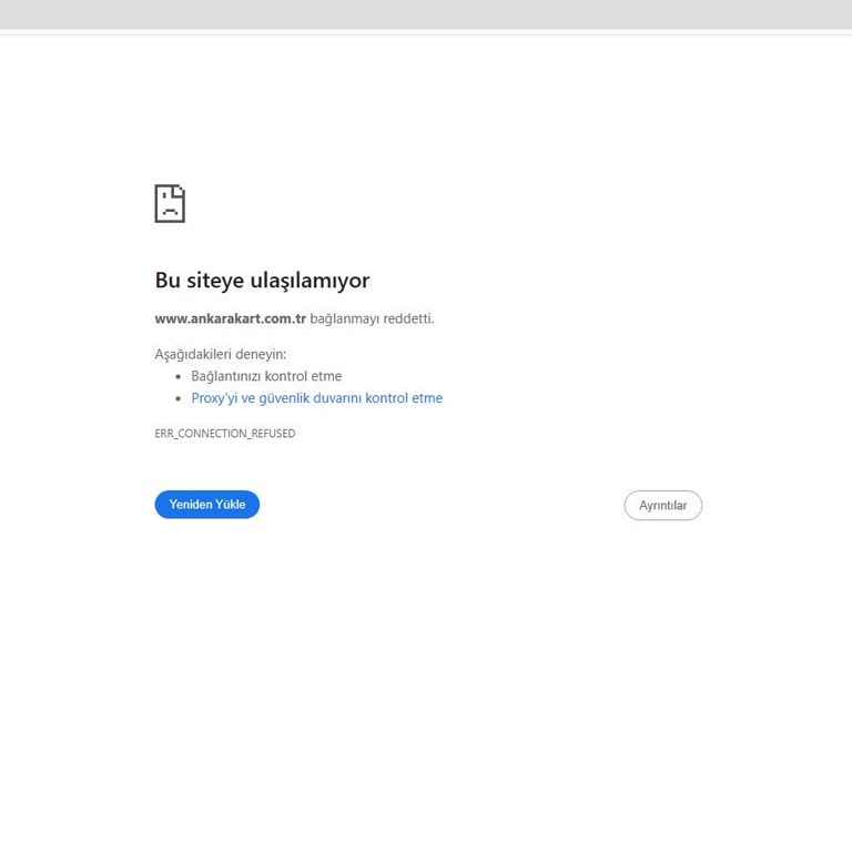 AnkaraKart Online Başvuru Sistemi Uzun Süre Bakımda Olması Vatandaşları Mağdur Ediyor