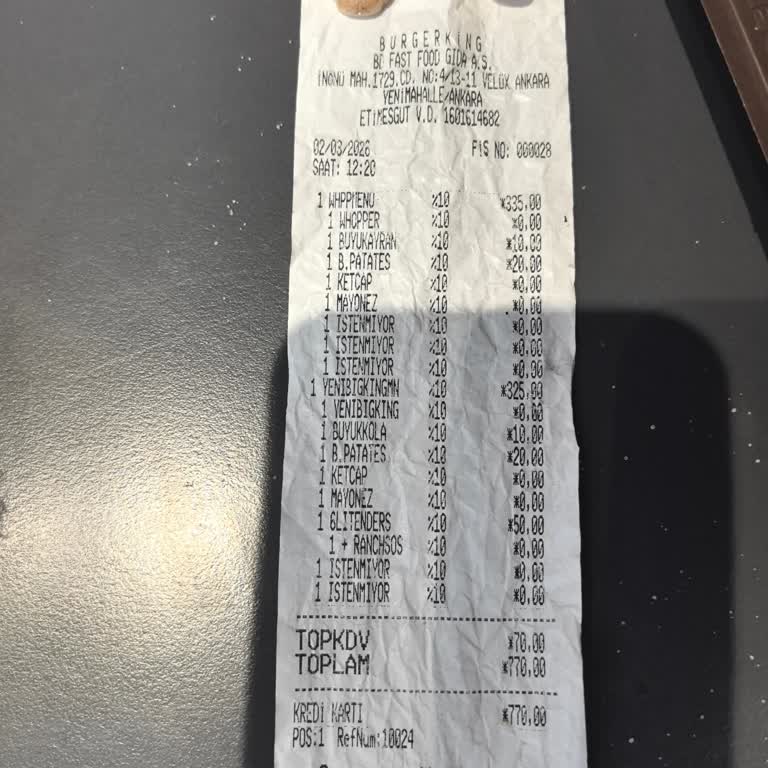 Burger King Şubesinde Isıtılmış Ve Bayat Ürünler Sunulması