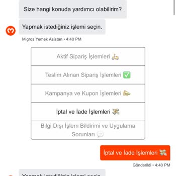 Migros Yemek’te Rodeo Whopper Menüsünde Bozulmuş Et Kokusu Ve İade Talebi