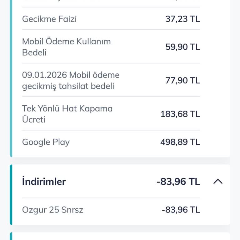 Bloke Edilen Hatta Fahiş Data Aşımı Ve Paket Ücretleri İptali Talebi