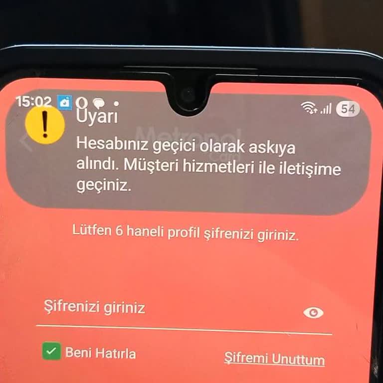 Metropolcard Hesabım Askıya Alındı Ve Uygulamaya Erişim Sağlanamıyor