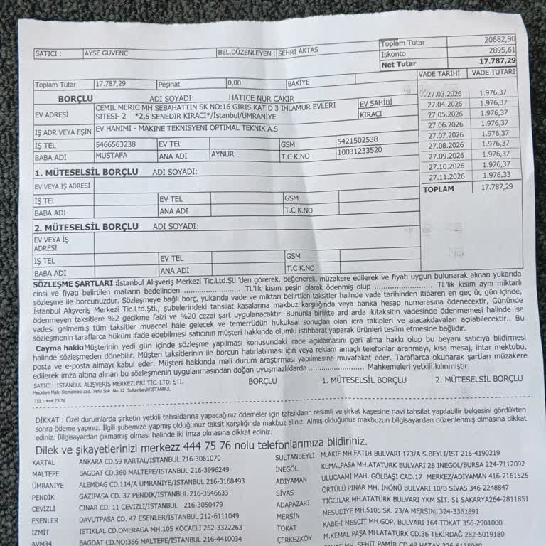 Teslim Edilmeyen Senetli Ürünler Müşteriyi Borçlu Kılıyor