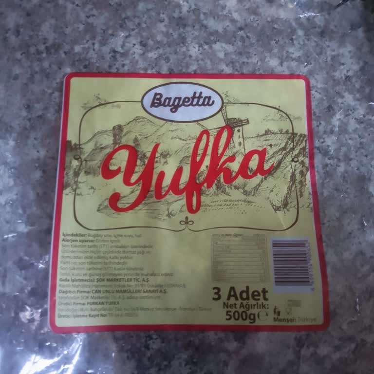Unmaş Unlu Mamüller Bagetta Yufka Paramparça Olması