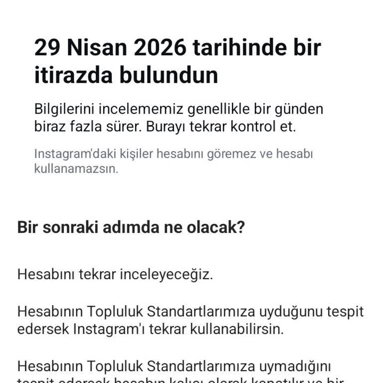 Instagram Hesaplarım Sürekli Sebepsiz Askıya Alınıyor Ve Mağduriyet Yaşıyorum