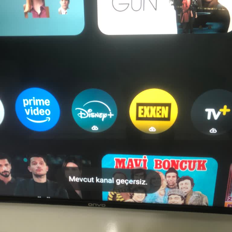 Yeni Alınan Onvo 55 İnç TV'de Sürekli Görünen Mevcut Kanal Geçersiz Uyarısı