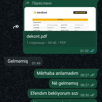 Üç Bin Dokuz Yüz Doksan Altı TL Hatalı Çekim Ve Ürün Gönderilmemesi