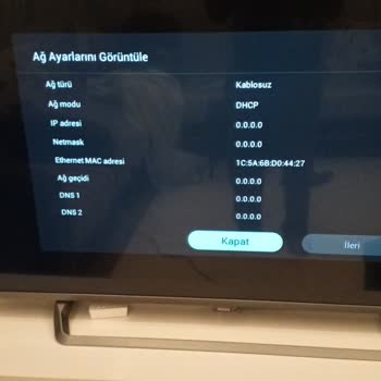 Philips 55pus6262/12 Model Smart TV İnternet Bağlantısı Çalışmıyor