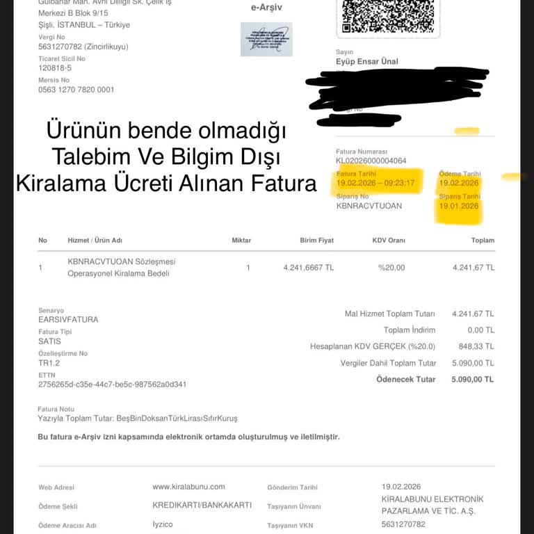 Erken Sözleşme Başlangıcı Ve Geciken İade Süreci Nedeniyle Çifte Ücretlendirme