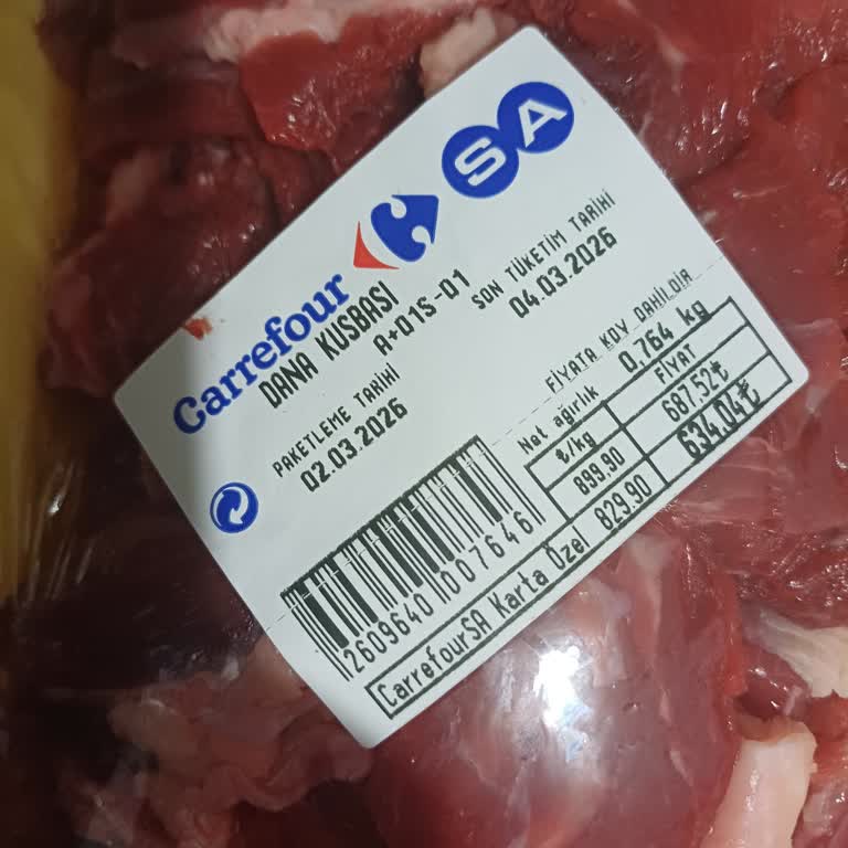 Kuzu Kuşbaşı Yerine Dana Kuşbaşı Gönderildi Ve 150 TL Fiyat Farkı
