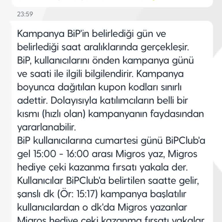 Turkcell Migros Dijital Kod Kampanyası Adil Olmayan Şartlarla Erişilemez