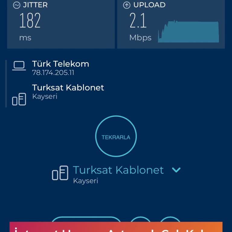 Sözde 100 Mbps Hızı 20 Mbps'e Düşmüş Ve Çözüm Bekleyen İnternet Sorunu