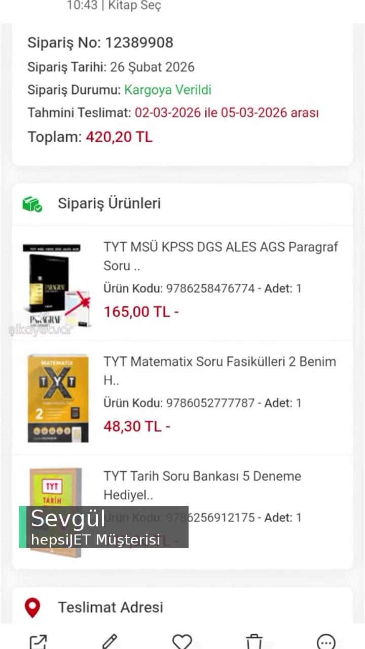 Hepsijet Ürün Eksikliği videonun kapak resmi