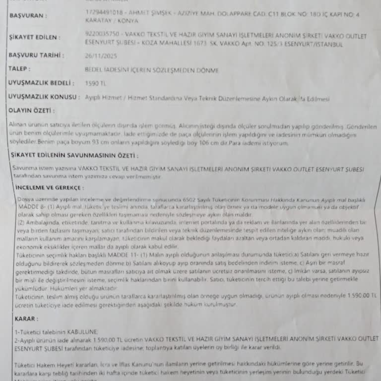 Mahkeme Kararı Olmasına Rağmen Trendyol'dan Ücret İadesi Gelmiyor