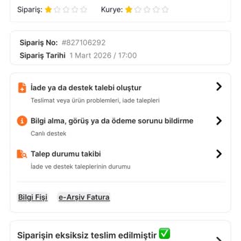 Migros Sanal Market Siparişinde Eksik Ürün Ve Yanıltıcı Teslimat Bildirimi