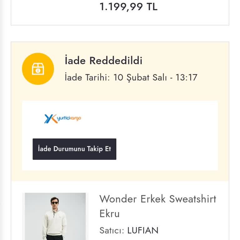 Boyner Lufian Satıcısının İade Reddi Ve Uzayan Geri Ödeme Süreci