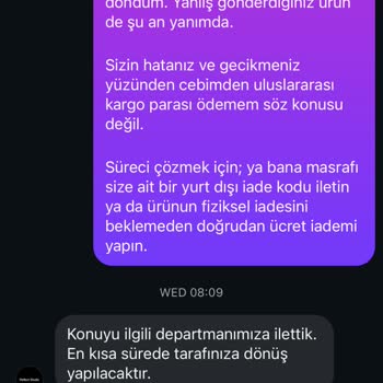 Yanlış Ürün Gönderip 33 Gün Oyaladılar, Görüldü Atıyorlar!