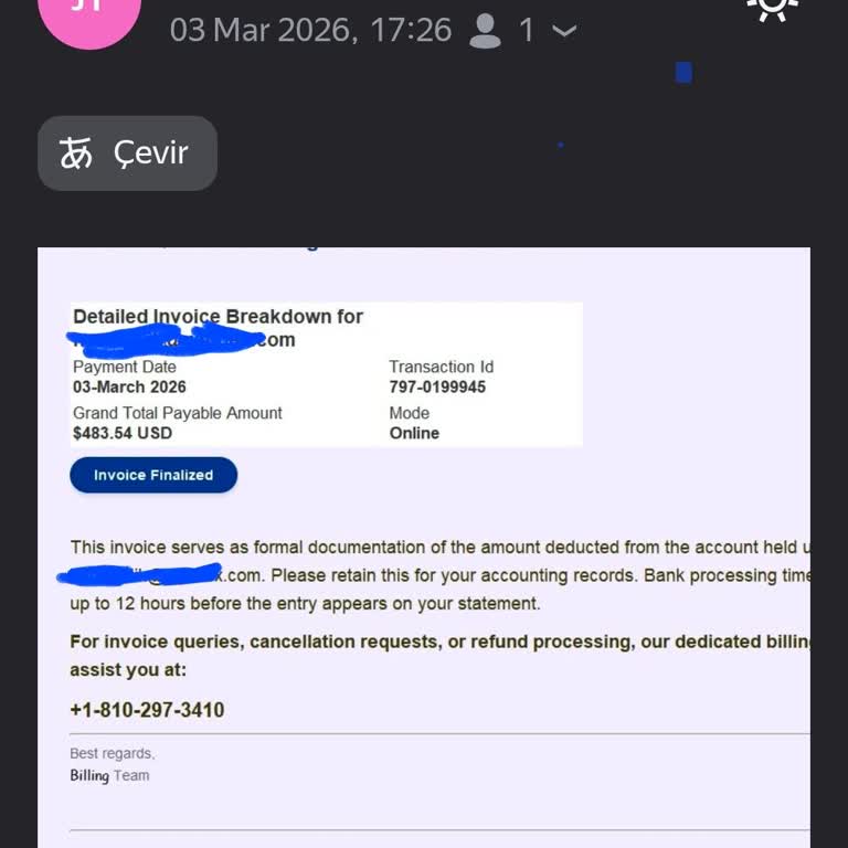 Gmail Adresiyle Açılan Yetkisiz PayPal Hesabı Ve 483,54 Dolar İşlemine Müdahale Talebi